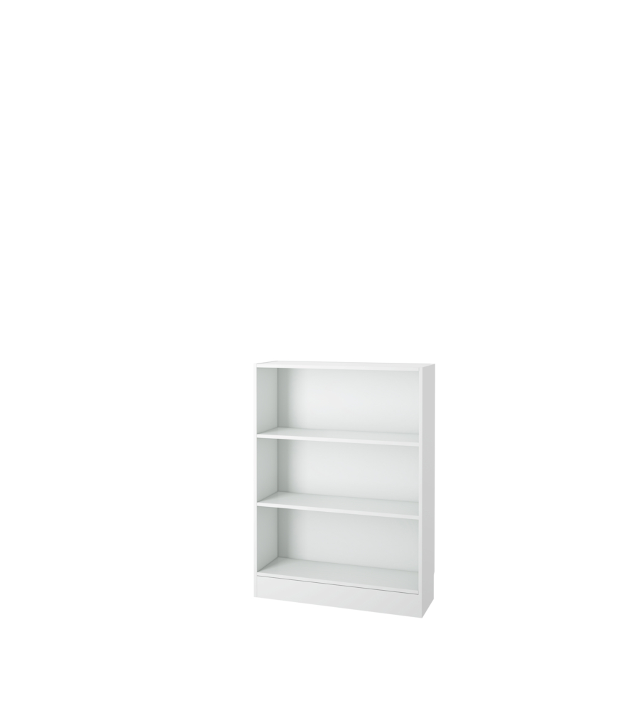 LIBRERIA LARGA CON 2 RIPIANI TINTA BIANCA - 79x26.7x108 CM