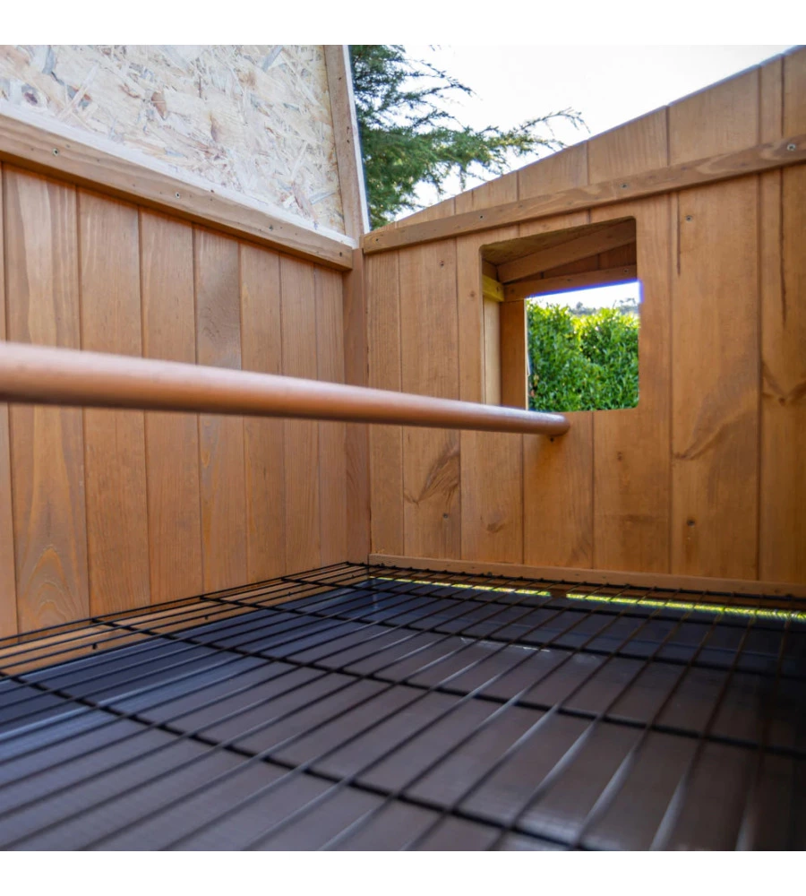 CASETTA POLLAIO PER GALLINE IN LEGNO "HEN HOUSE 30", 162X100X110 CM - FERPLAST