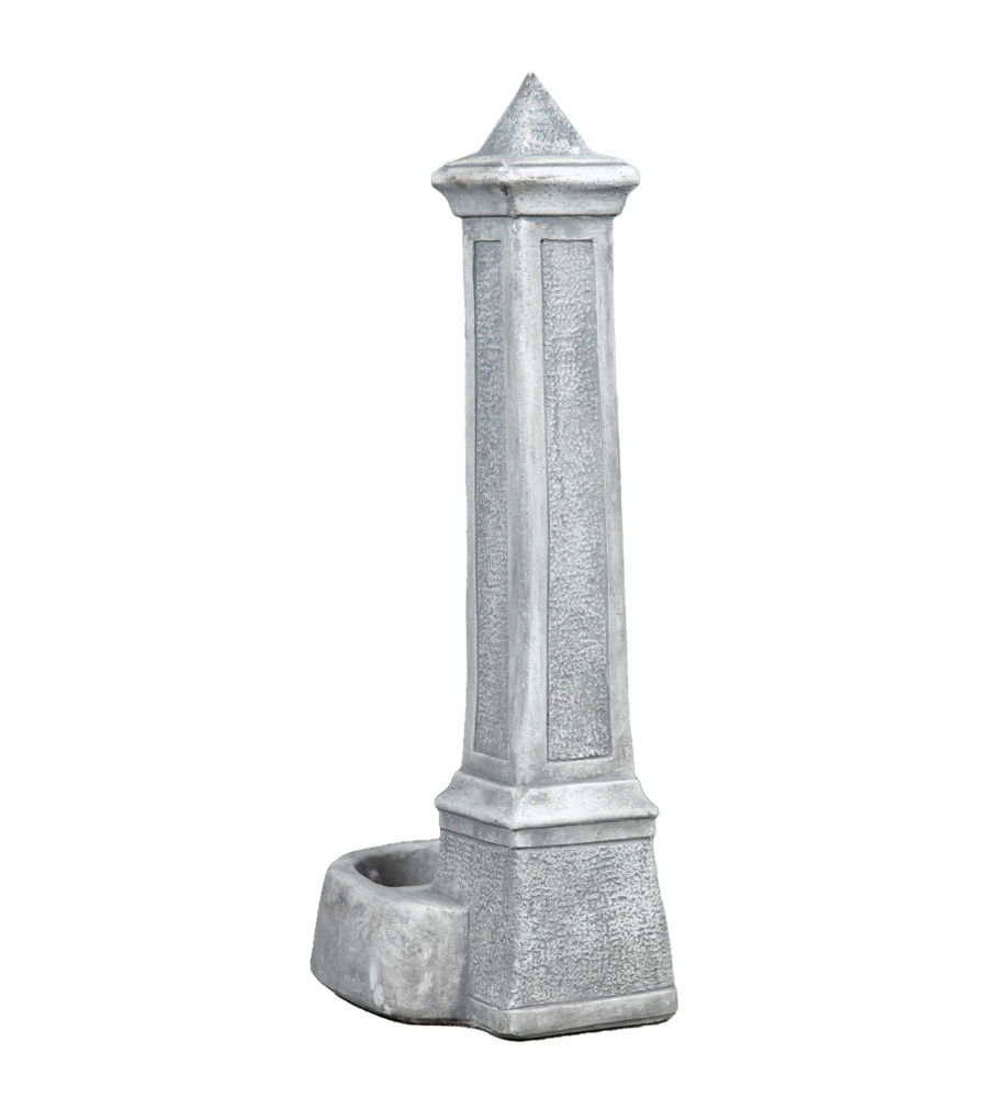 FONTANA DA GIARDINO VEDOVELLA KAM "LECCE" ANTICATO GRIGIO 36X46X100 CM