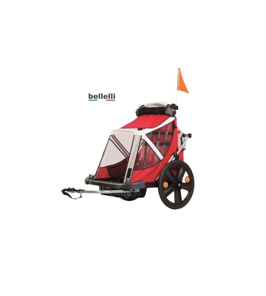 BELLELLI CARRELLO PASSEGGINO B-TRAVEL CABRIO COLORE ROSSO