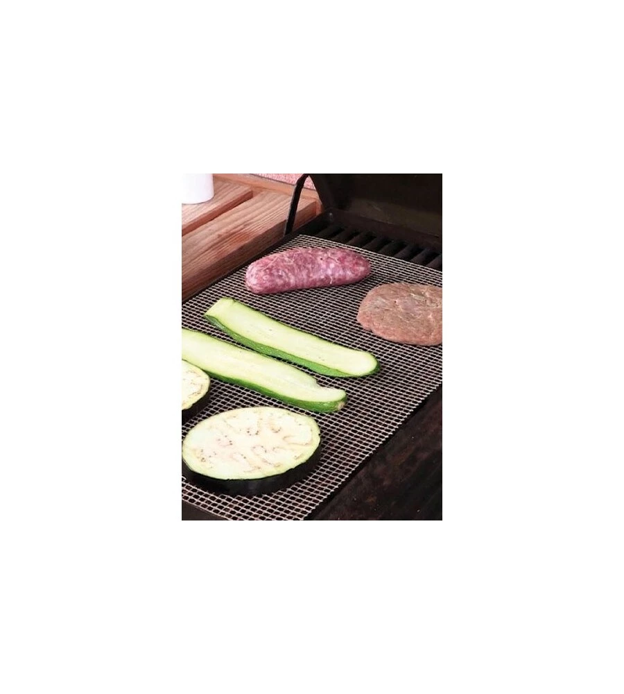 TAPPETINO ANTIADERENTE PER GRIGLIA BARBECUE.
