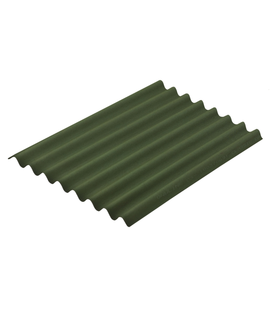 LASTRA ONDULATA BITUMINATA DA COPERTURA ONDULINE "EASYLINE" COLORE VERDE 100X76 CM