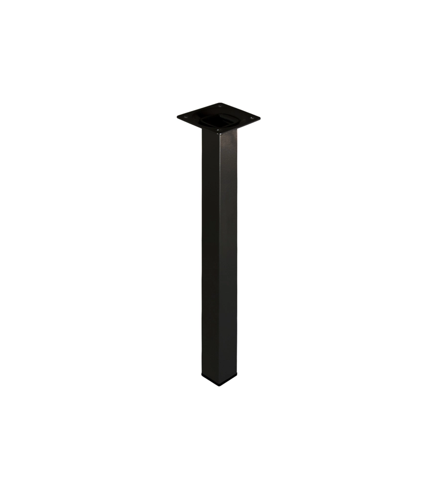 PIEDINO QUADRO "ELEMENT SYSTEM" - 25X25 - H.300 MM. - NERO