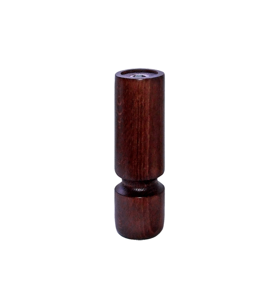 PIEDINO IN LEGNO SERIE "BIRILLO" - Ø 40 - H.80 MM. - NOCE