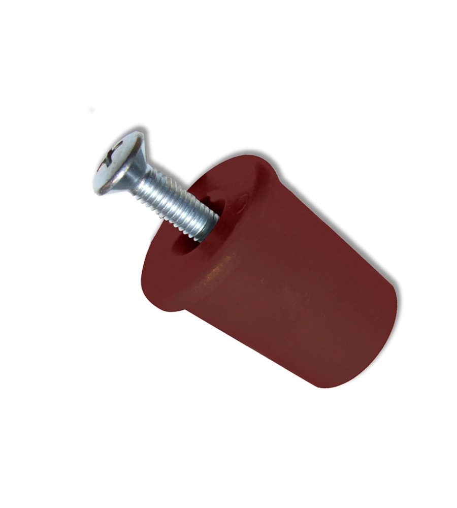 TAPPI D'ARRESTO 40 MM. - MARRONE - 6 PZ.