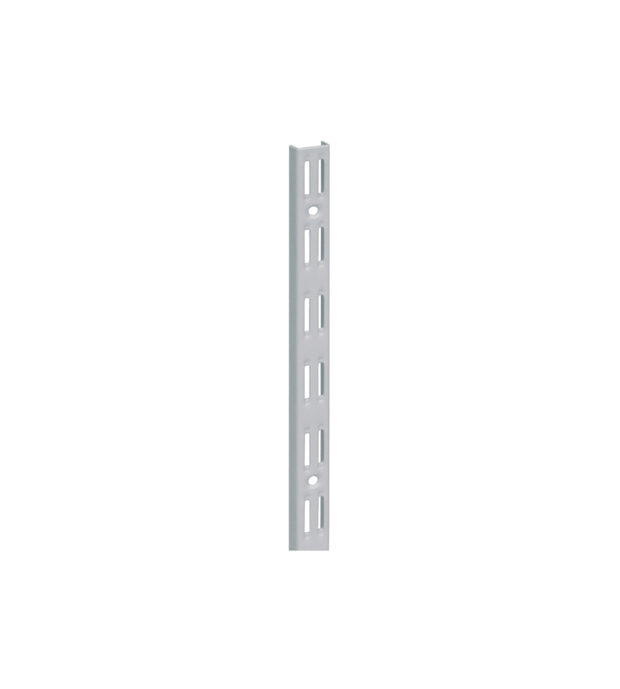 CREMAGLIERA DOPPIA - 200 CM - ALLUMINIO GRIGIO METALLIZZATO