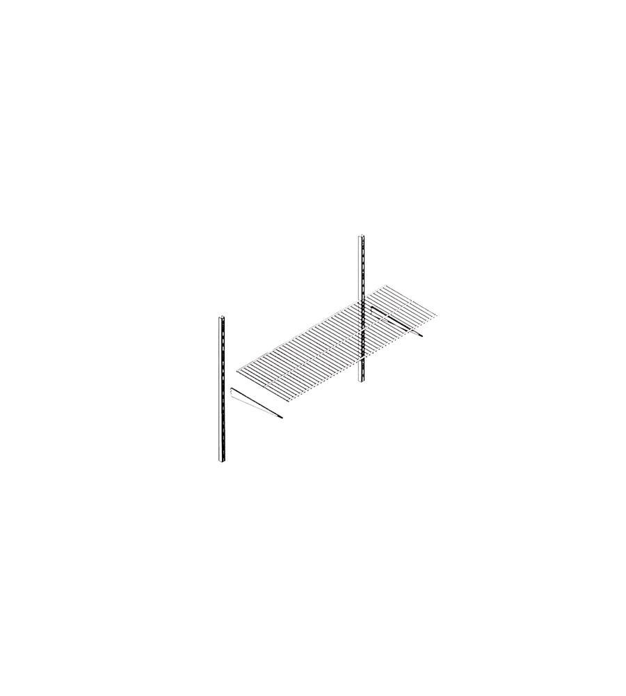 RIPIANO IN FILO - 80 X 30 CM. - BIANCO