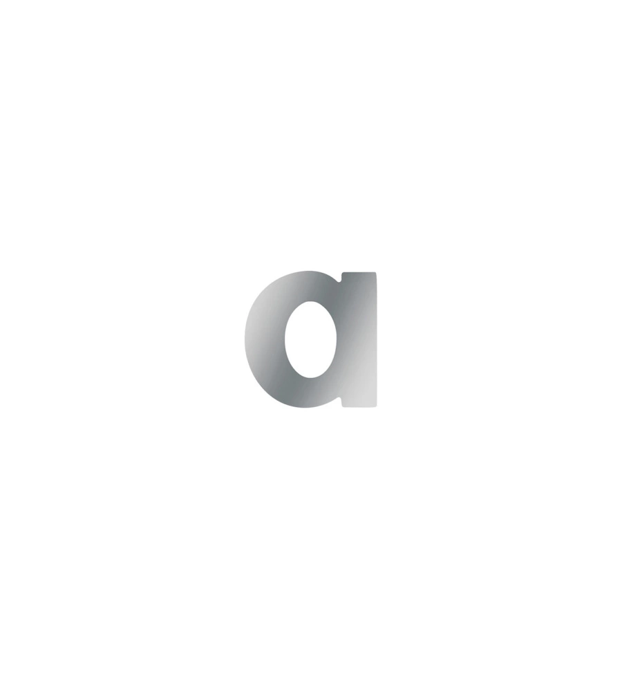 LETTERA CIVICA "A" IN ACCIAIO INOX