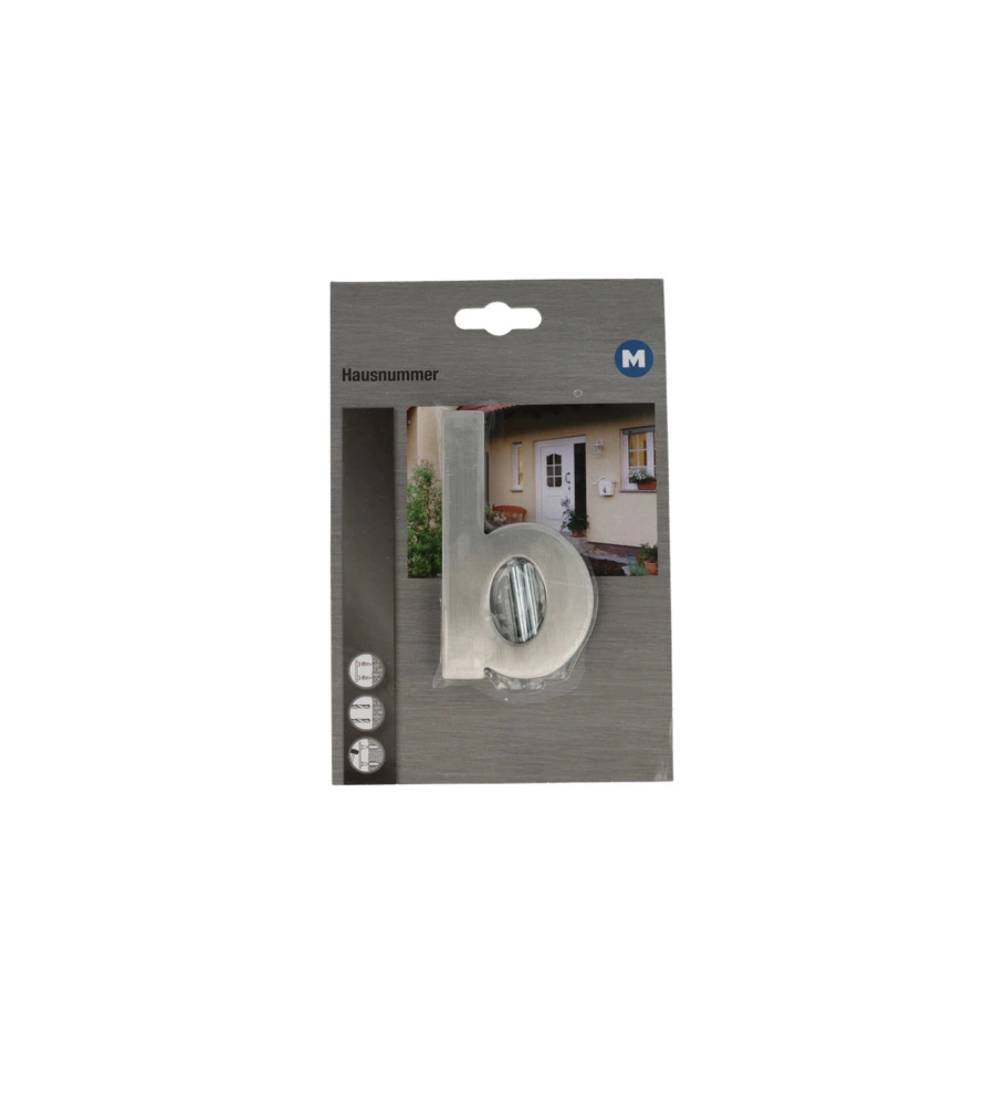 LETTERA CIVICA "B" IN ACCIAIO INOX