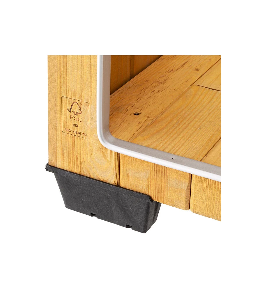 CUCCIA PER CANI DA ESTERNO "BAITA 120" IN LEGNO, 140X85,5X87 CM - FERPLAST