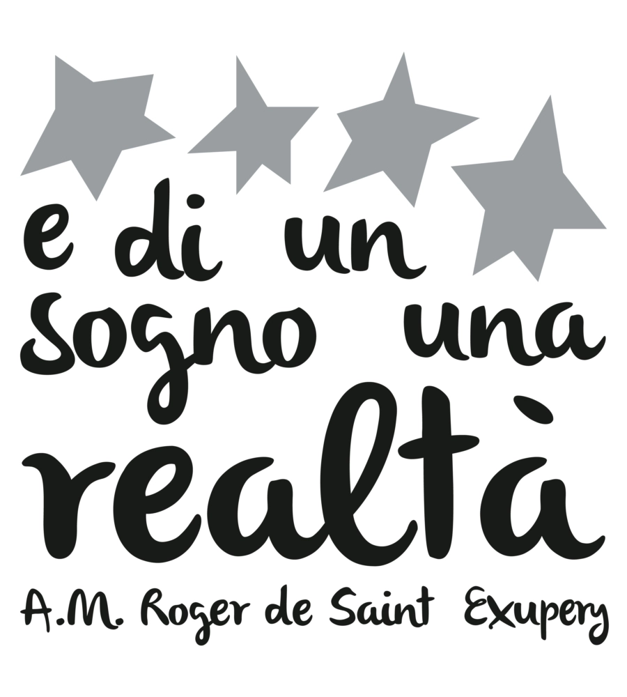 STICKERS DECORAZIONE MURALE "SOGNO E REALTA" - DECORO CREARREDA.