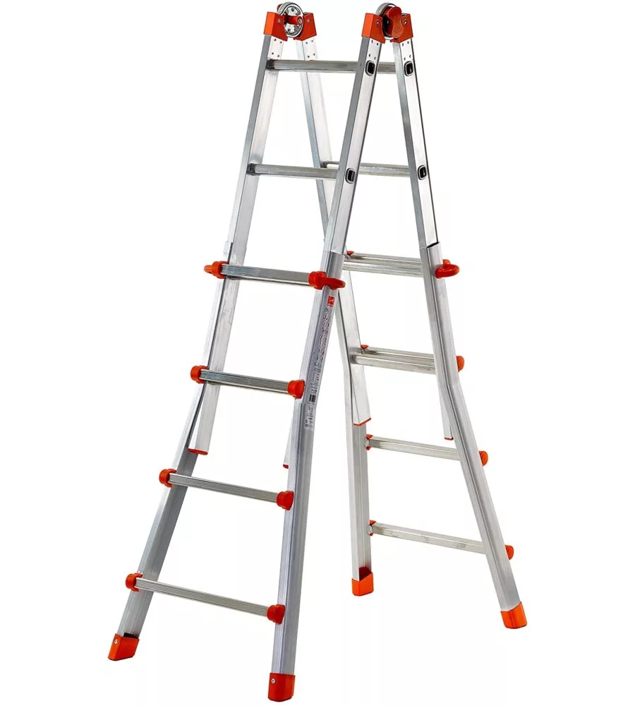 SCALA ALLUNGABILE TELESCOPICA IN ALLUMINIO 4+4