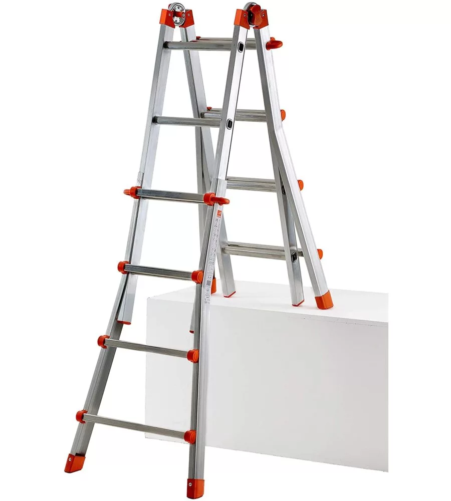 SCALA ALLUNGABILE TELESCOPICA IN ALLUMINIO 4+4