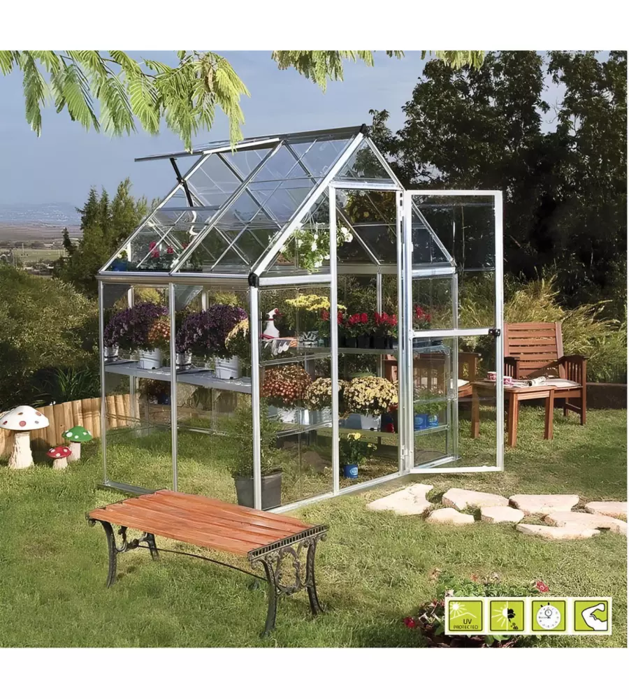SERRA PER GIARDINO VERDEMAX "DORITIS MINI" IN POLICARBONATO 185X122X209 CM