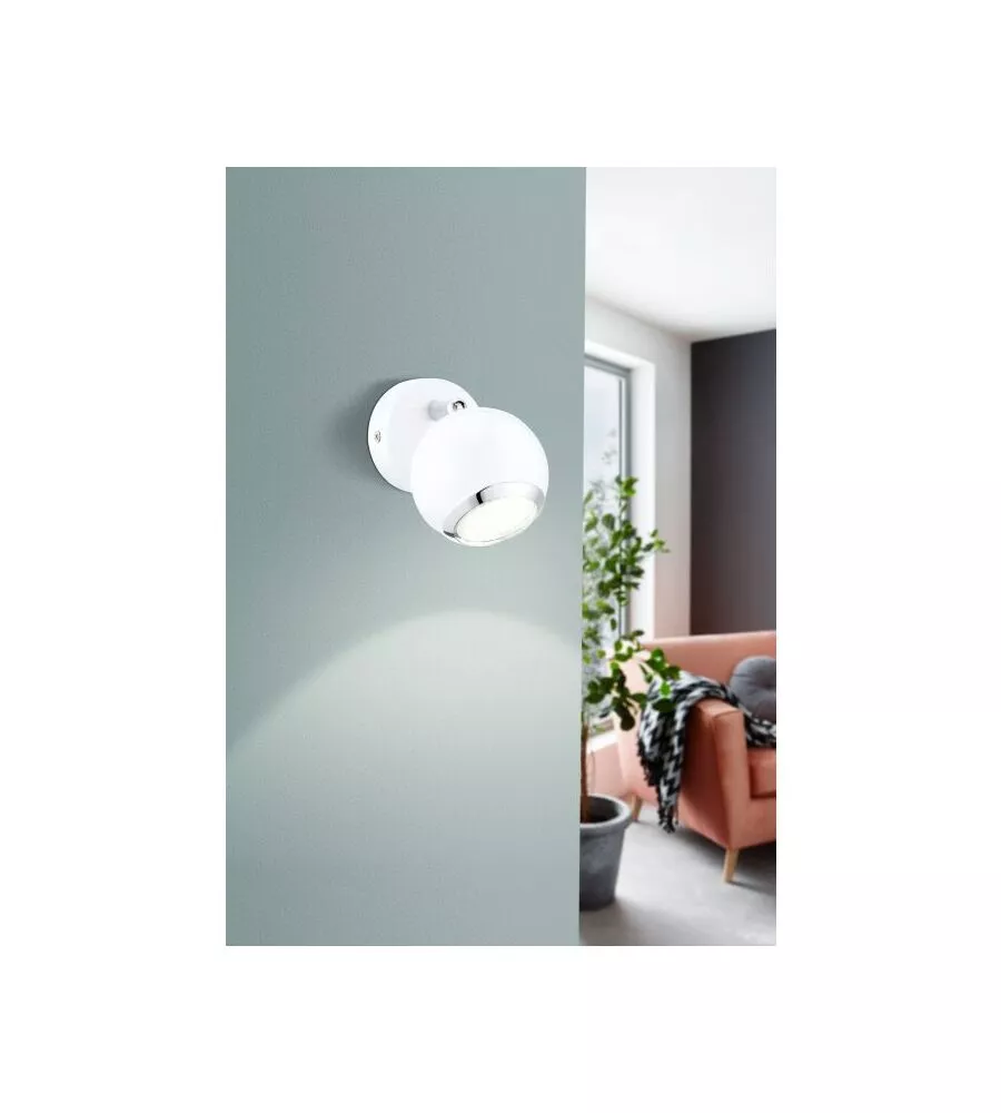 FARETTO A LED DA PARETE "BIMEDA" IN ACCIAIO 2,5 WATT 240 LM