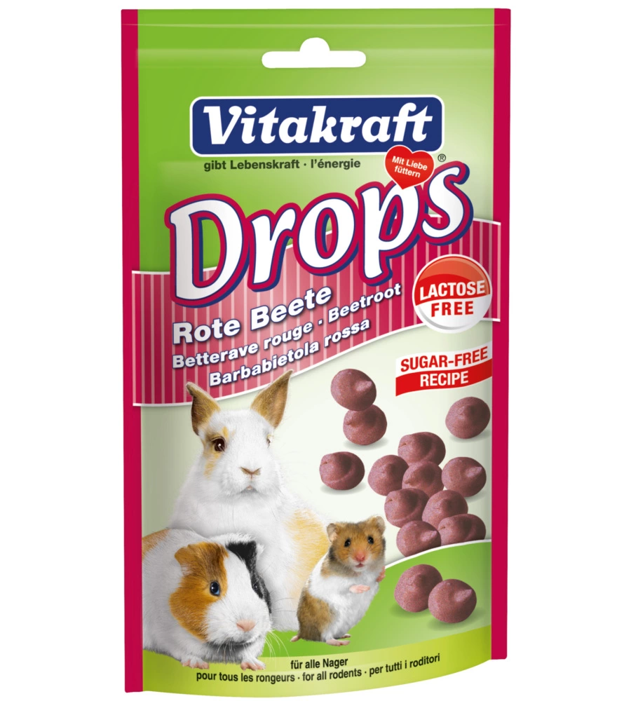 DROPS PER RODITORI ALLA RAPA ROSSA -75GR - VITAKRAFT