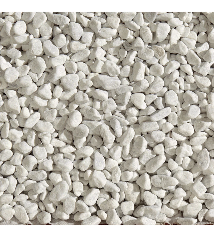 GRANULATO DA ESTERNO BIANCO CARRARA 8/16MM, 20KG.