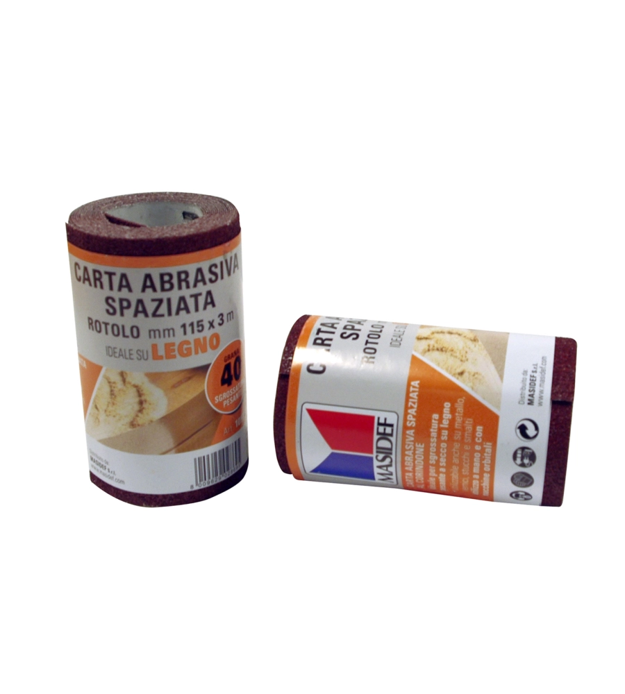 ROTOLO CARTA ABRASIVA PER LEGNO GRANA 80