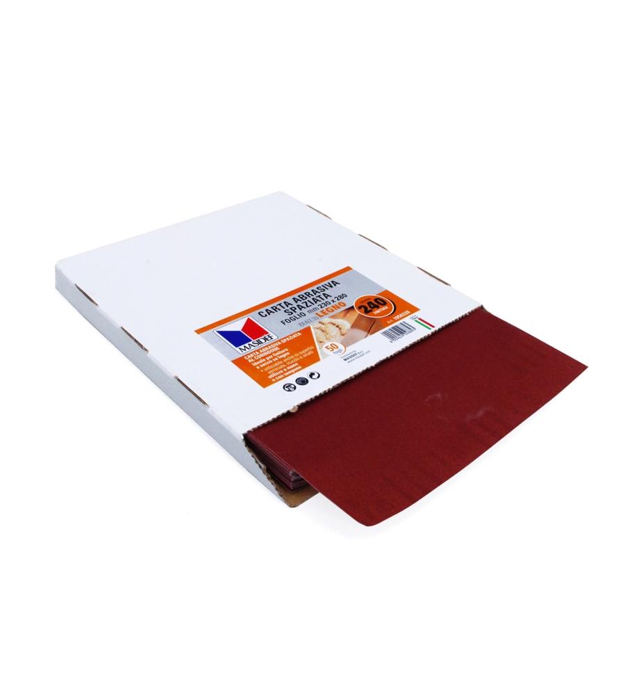 FOGLIO CARTA ABRASIVA PER LEGNO GRANA 240