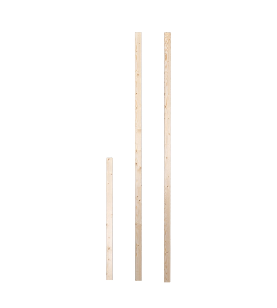 CORNICE PORTA UNIVERSALE IN PINO, H210 CM