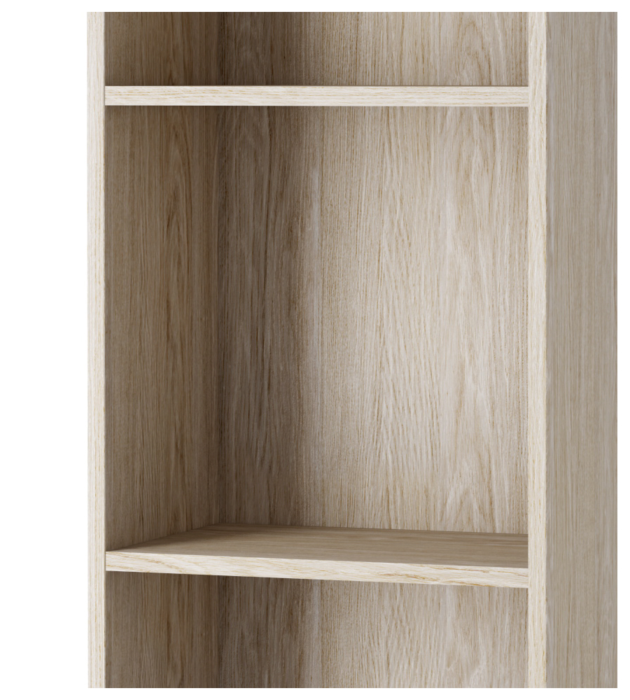 SET DI 2 RIPIANI PER LIBRERIA  - TINTA QUERCIA