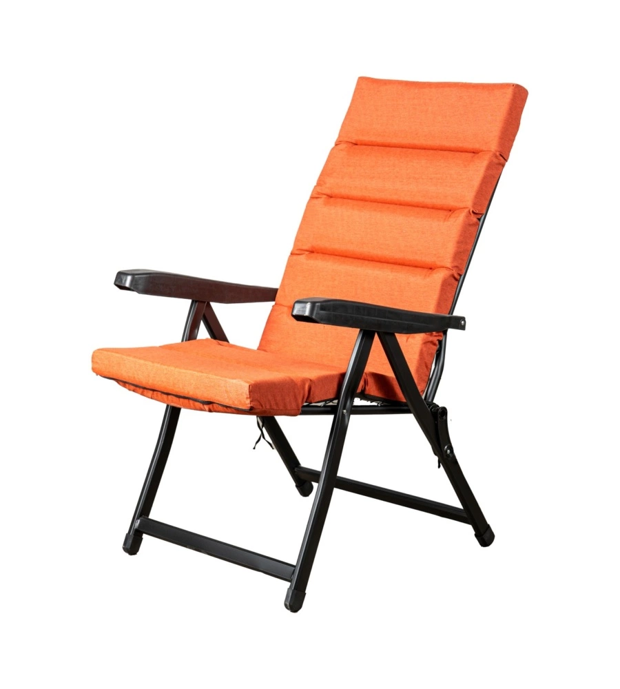 SEDIA DA ESTERNO PIEGHEVOLE RECLINABILE "BOMBER SICILIA" TERRACOTTA 122X60X61 CM