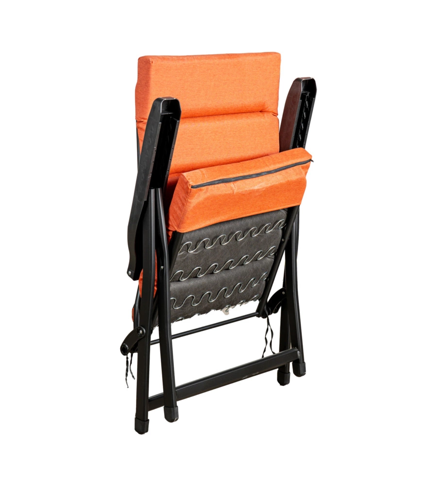 SEDIA DA ESTERNO PIEGHEVOLE RECLINABILE "BOMBER SICILIA" TERRACOTTA 122X60X61 CM