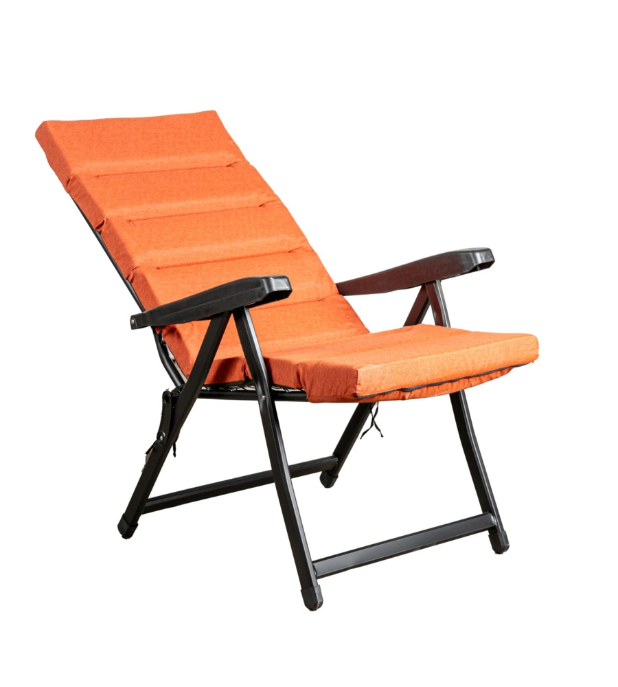 SEDIA DA ESTERNO PIEGHEVOLE RECLINABILE "BOMBER SICILIA" TERRACOTTA 122X60X61 CM