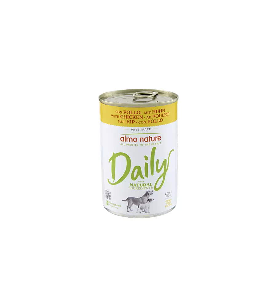 ALIMENTO UMIDO PER CANI ALMO NATURE "DAILY" CON POLLO 400 GR