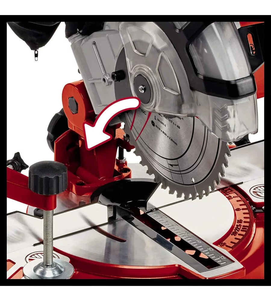TRONCATRICE PER LEGNO EINHELL "TC-MS 2112" 1400 WATT DIAMETRO LAMA 210 MM