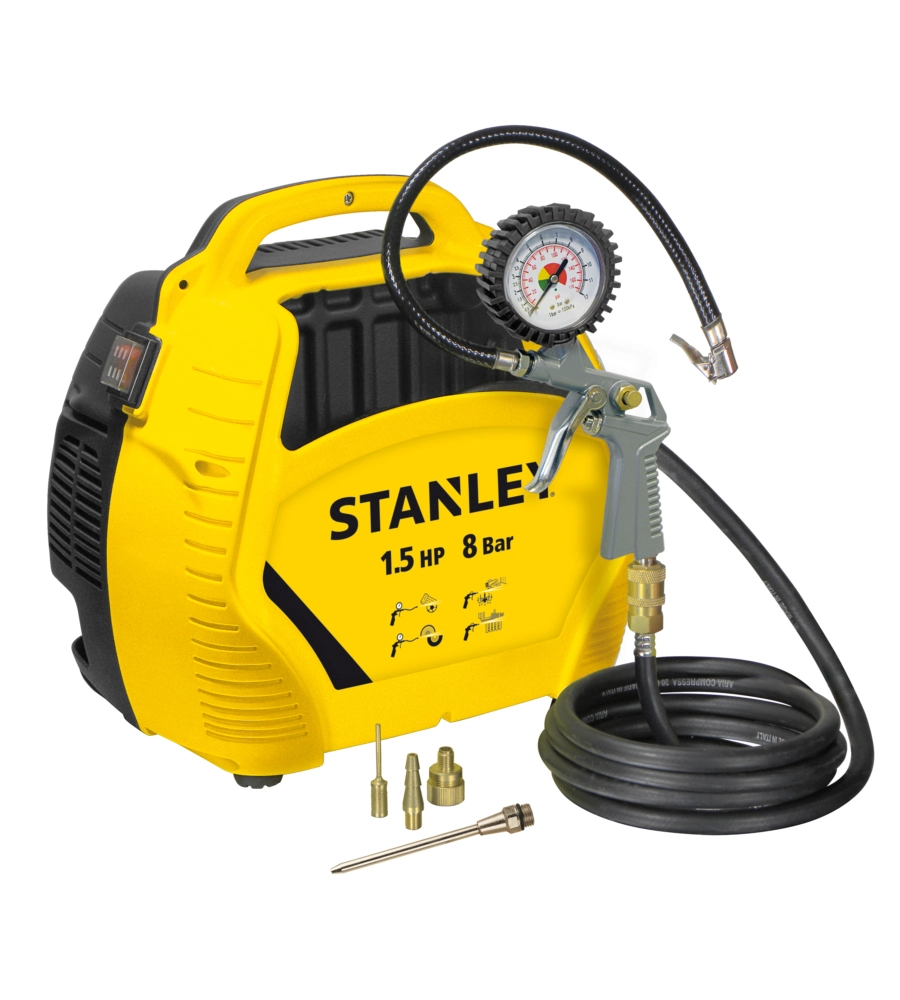 Compressore aria portatile oil free Stanley "Air Kit Stanley" 1,5 hp