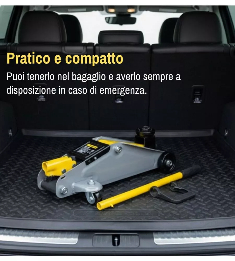 Cric idraulico per auto System+ 2 tonnellate