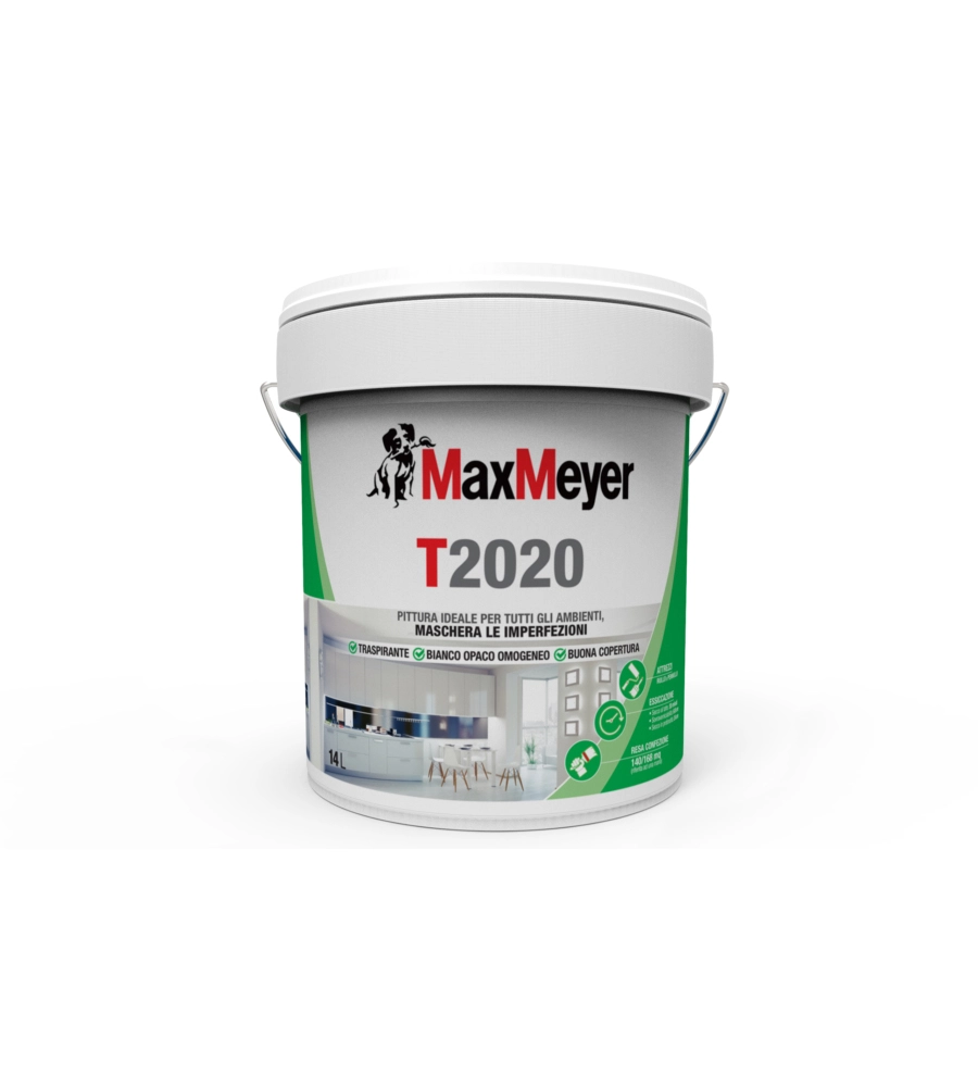 PITTURA MURALE TRASPIRANTE MAX MEYER "T2020" BIANCO 14 LT