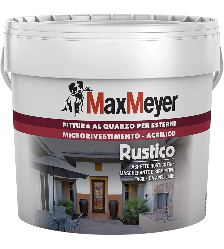 PITTURA MURALE AL QUARZO MAX MEYER "QUARZO RUSTICO" BIANCO 2,5 LT