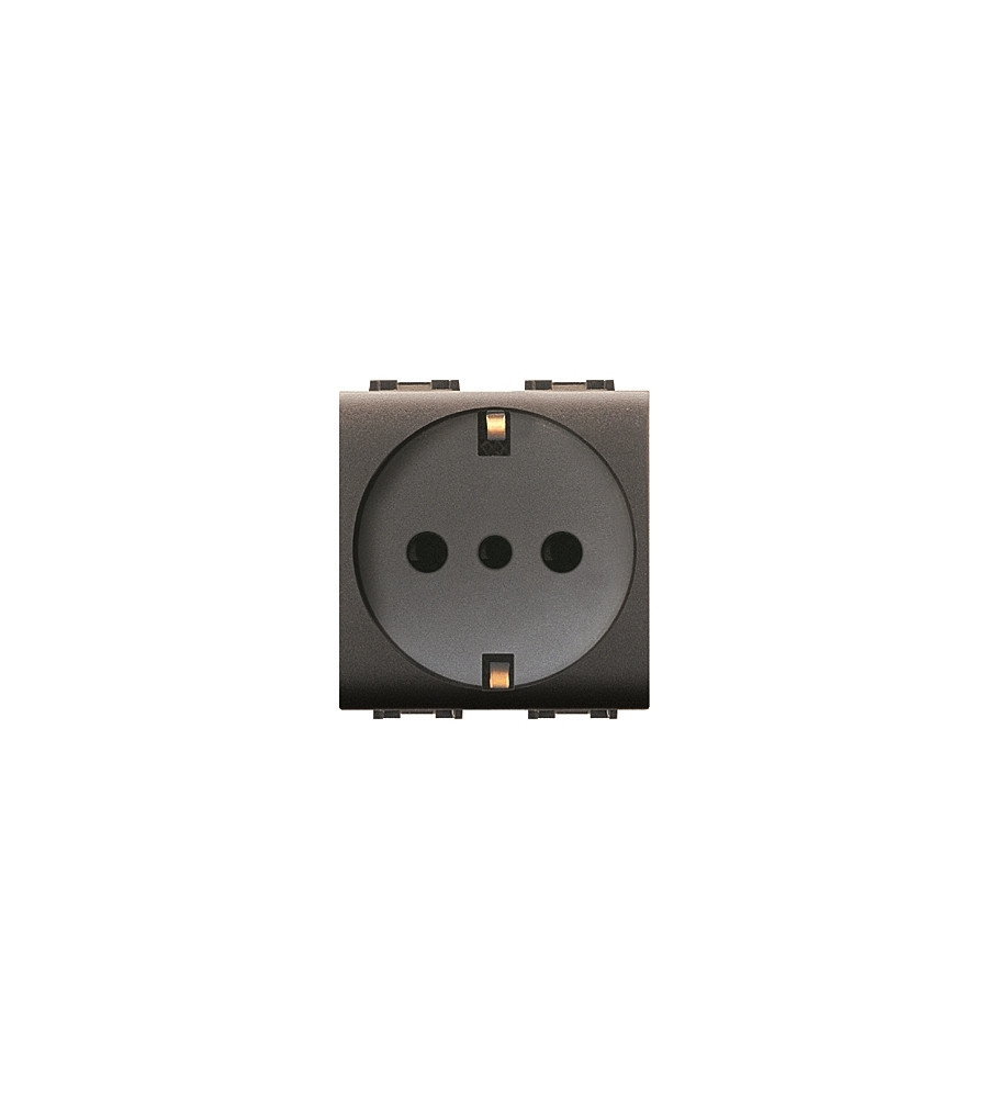 PRESA ITA/SHUCKO TRIVALENTE SICUREZZA 2P + T 10A SERIE MYLIFE.