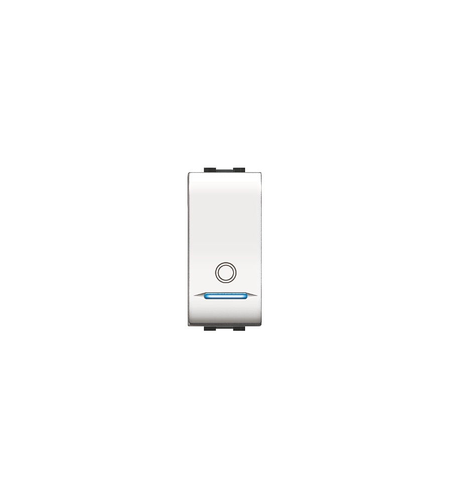 PULSANTE UNIPOLARE ILLUMINABILE SERIE MYLIFE 16A.