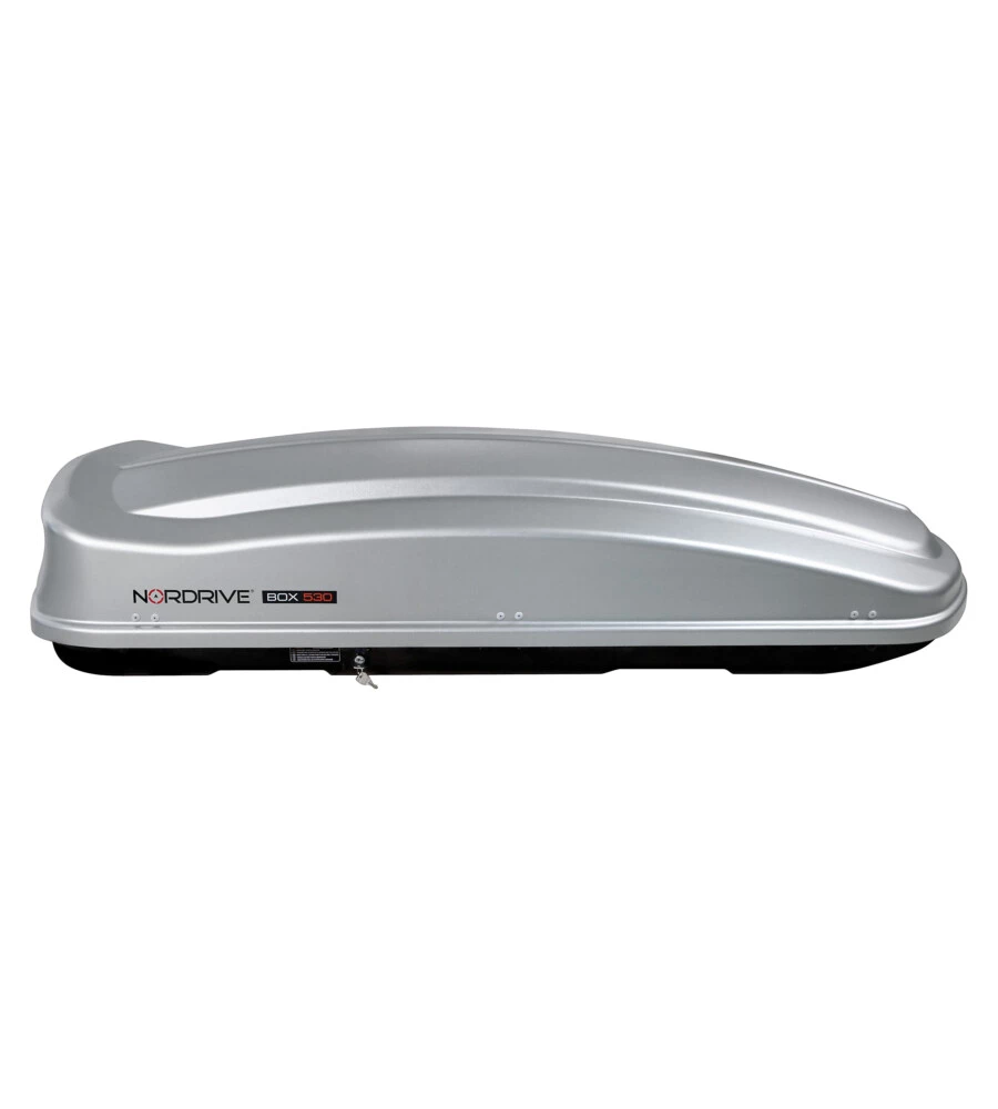 BOX TETTO PER AUTO 530 LITRI  IN ABS GRIGIO GOFFRATO - N60020