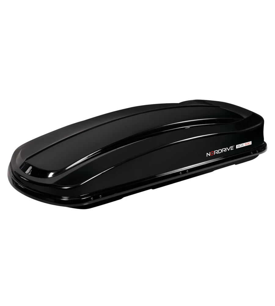 BOX TETTO PER AUTO 530 LITRI  IN ABS NERO LUCIDO - N60022