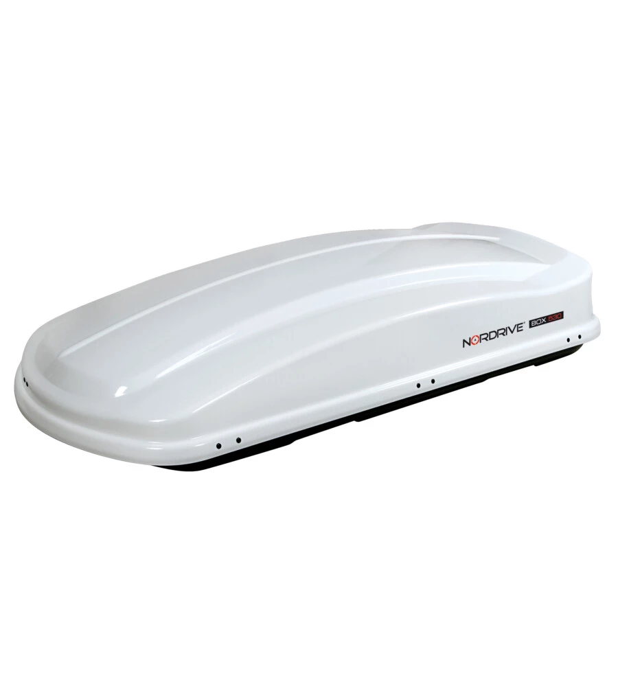 BOX TETTO PER AUTO 530 LITRI  IN ABS BIANCO LUCIDO - N60023