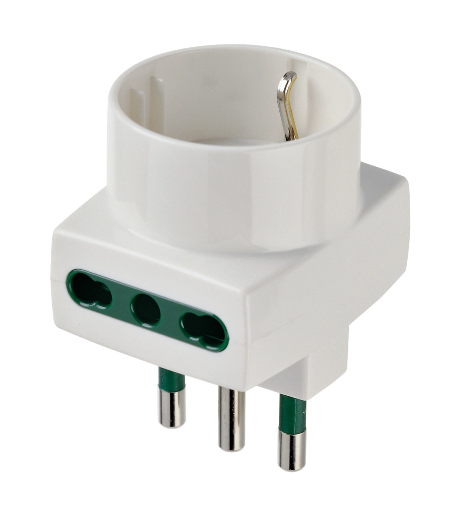 ADATTATORE MULTIPLO BIANCO S17+2P17/11+P30 - VIMAR.