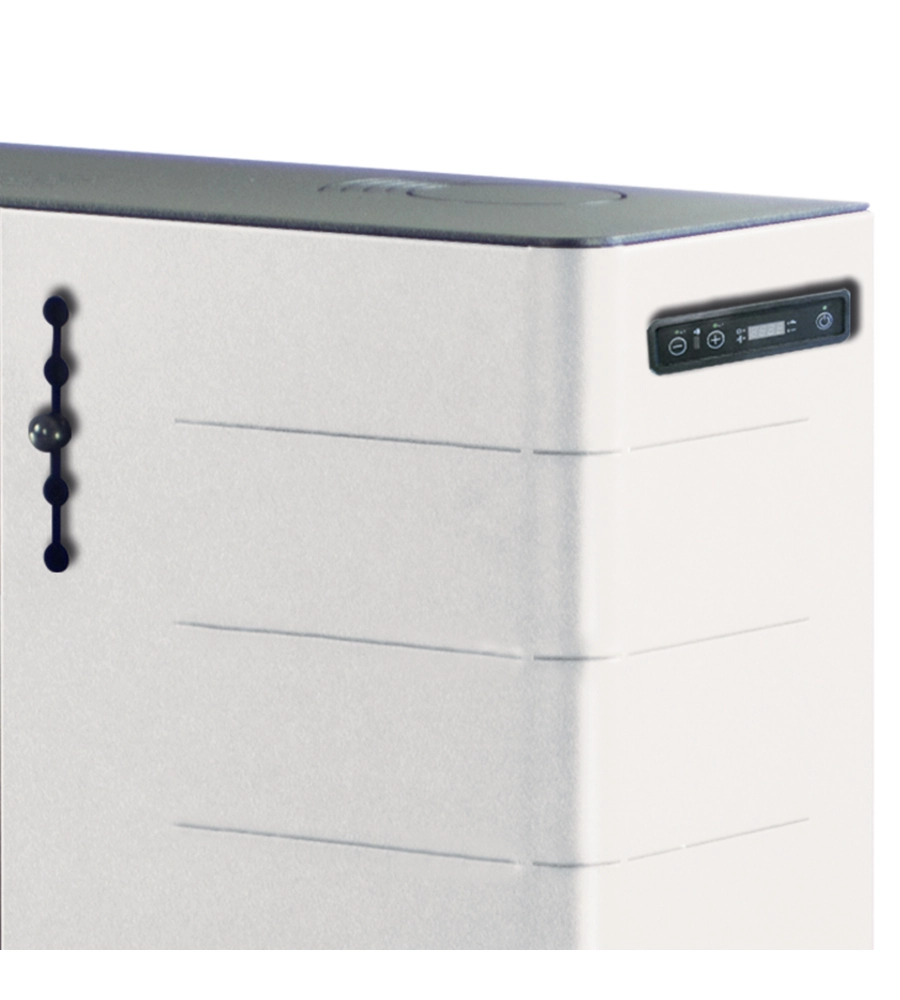 STUFA A PELLET SLIM CANALIZZATA CANADIAN STOVE "SLIM 10C" BIANCO 9,0 KW