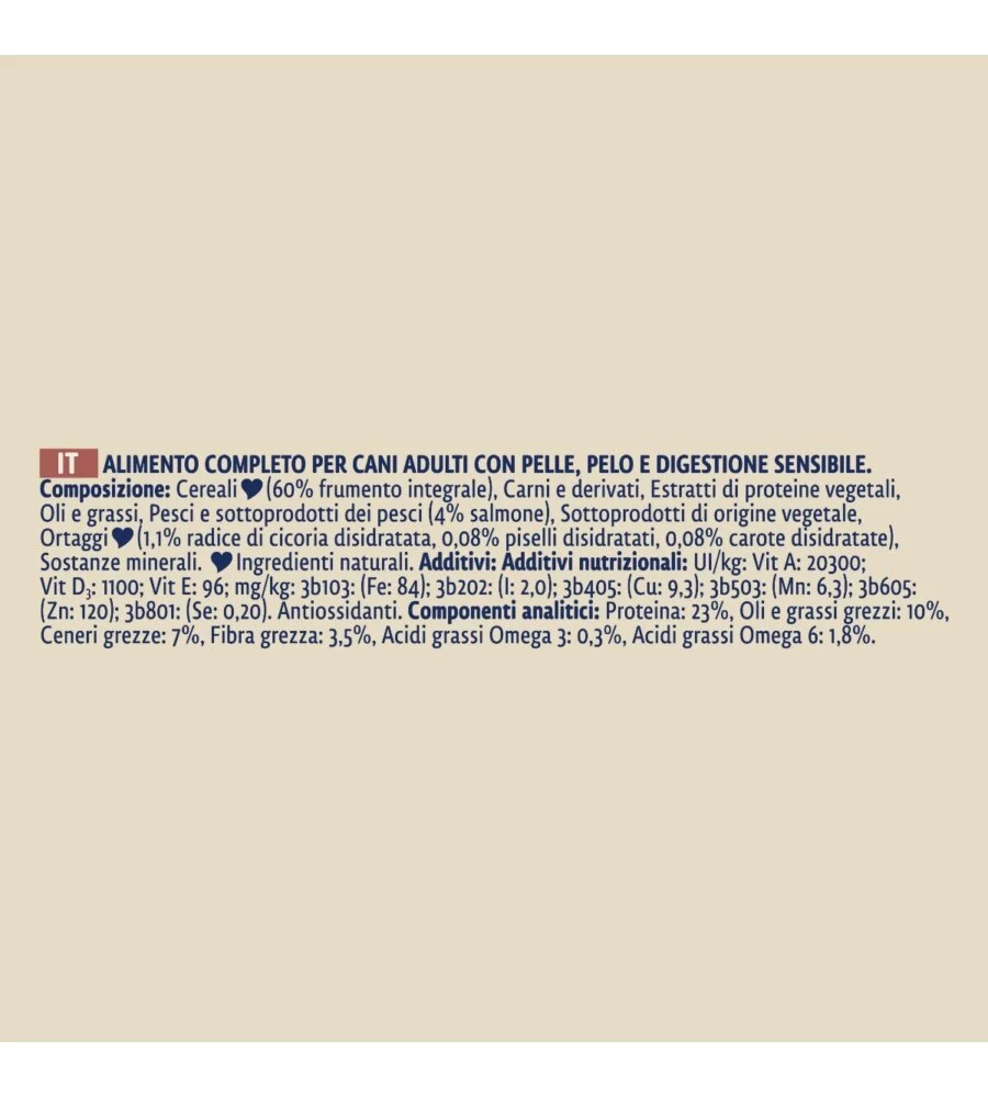 CROCCHETTE PER CANI PURINA "TONUS DOG CHOW" ADULTO DI TUTTE LE TAGLIE CON SALMONE SENSITIVE 2,5 KG