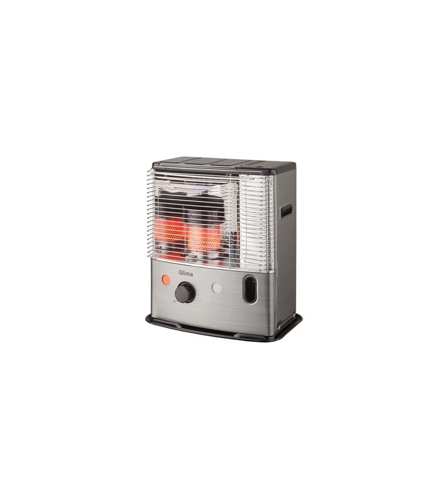 STUFA A COMBUSTIBILE LIQUIDO PORTATILE QLIMA "R 7127" NERO 2,7 KW