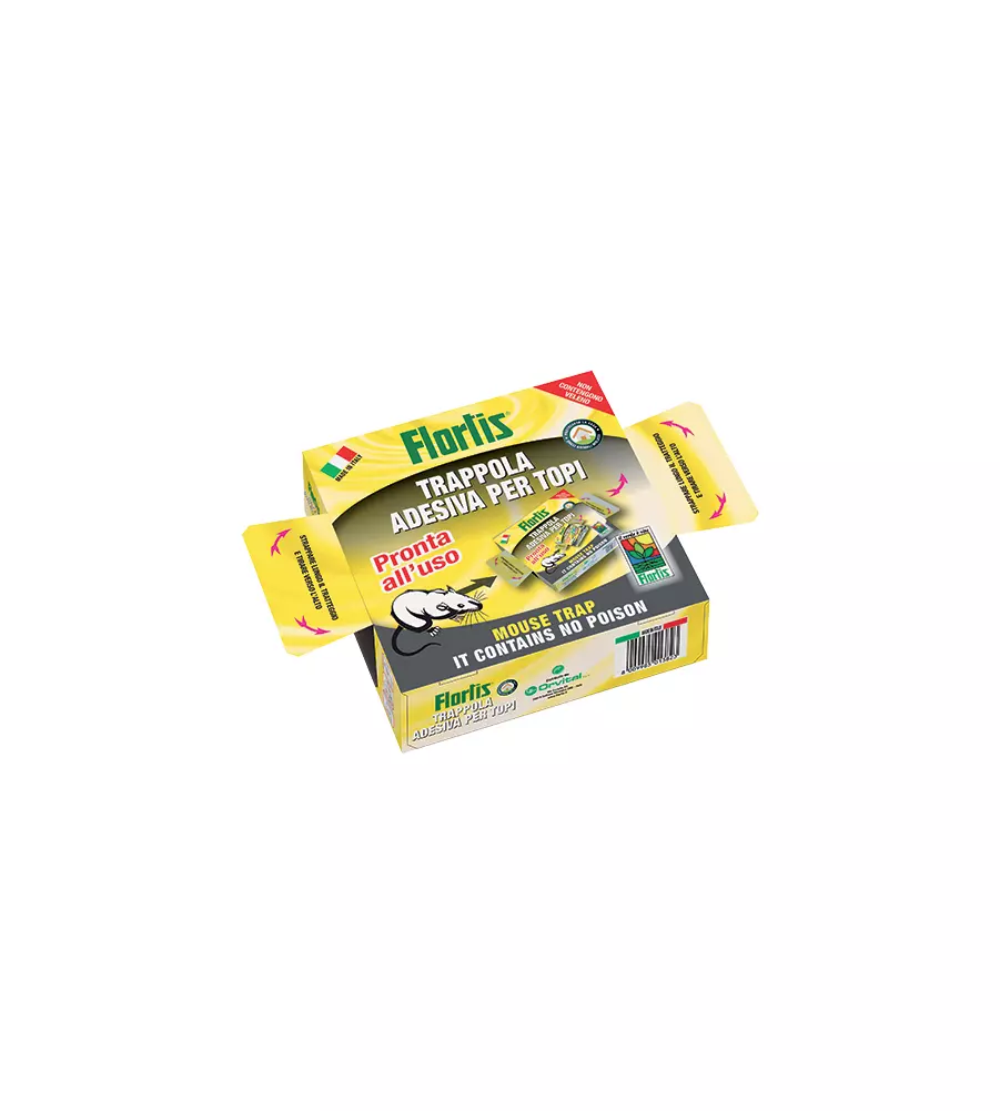 TRAPPOLA ADESIVA PER TOPI FLORTIS "QUADRO BOX"