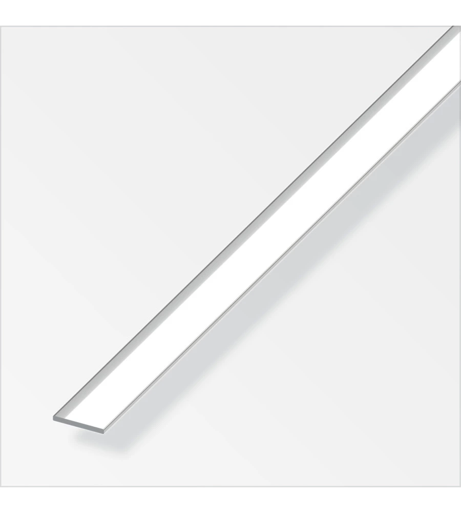 BARRA PIATTA ALLUMINIO 20x2 BRIL - 1 METRO.