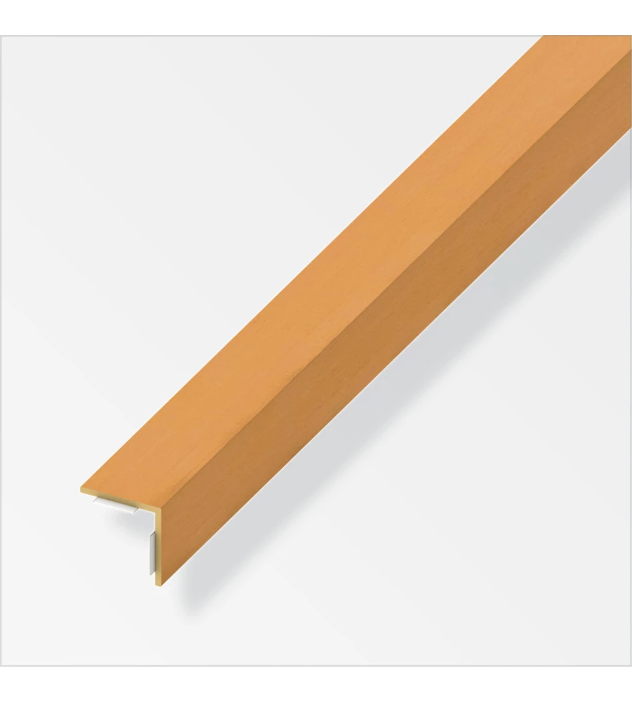 ANGOLARE AUTOADESIVO 20x20 PVC FAGGIO - 1 METRO.