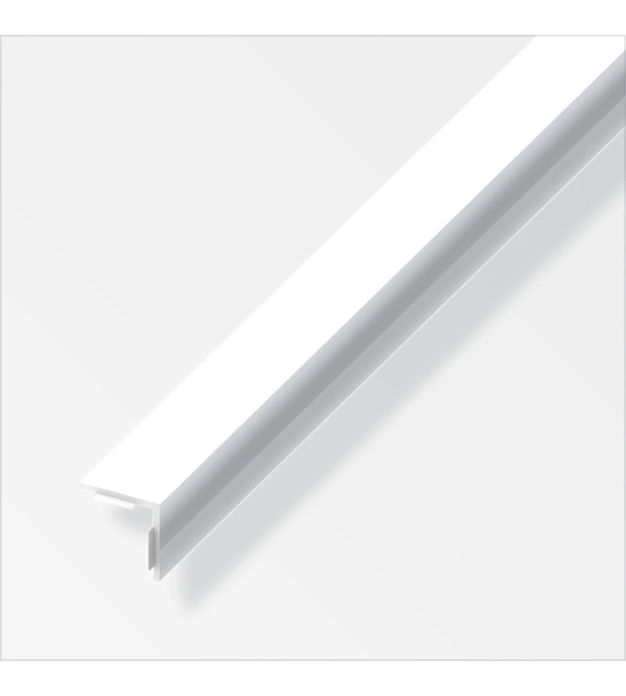 ANGOLARE AUTOADESIVO 20x20 PVC bianco lucido - 1 METRO.