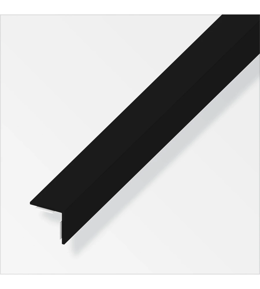 ANGOLARE AUTOADESIVO 20x20 PVC nero - 1 METRO.