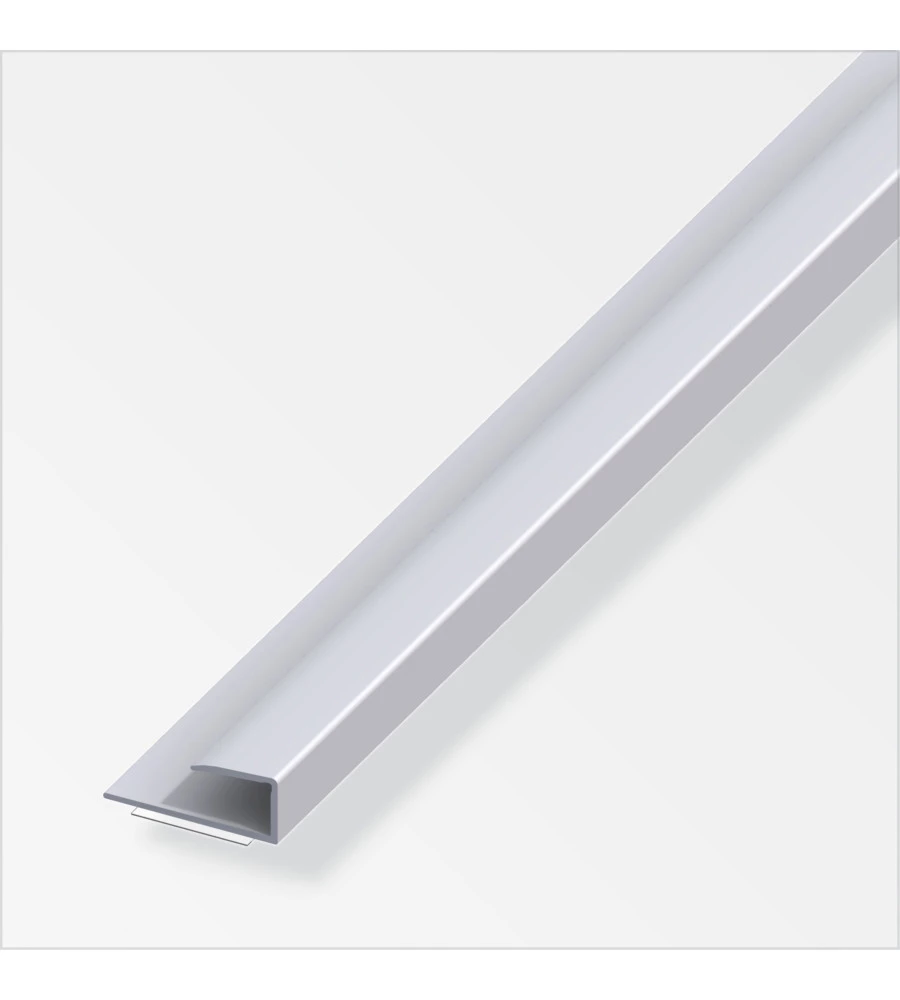 PROFILO PER BORDI 7 ALLUMINIO ARGENTATO - 1 METRO.