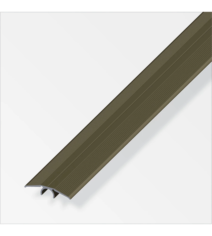 PROFILO RACCORDO 33 mm ALLUMINIO BRONZO - 1 METRO.